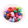 20mm Colorful Cartoon Cute Smiling Bunny Resin Loose Beads Diy Handmade Bracelet Keychain