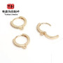 Color-preserving 14k Gold-filled Earrings Inlaid with Zircon Fashion Semi-finished