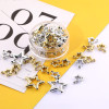 Simple Hollow Five-pointed Star with Hanging Hole Pendant Diy Handmade Earrings Necklace