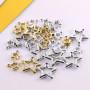 Simple Hollow Five-pointed Star with Hanging Hole Pendant Diy Handmade Earrings Necklace