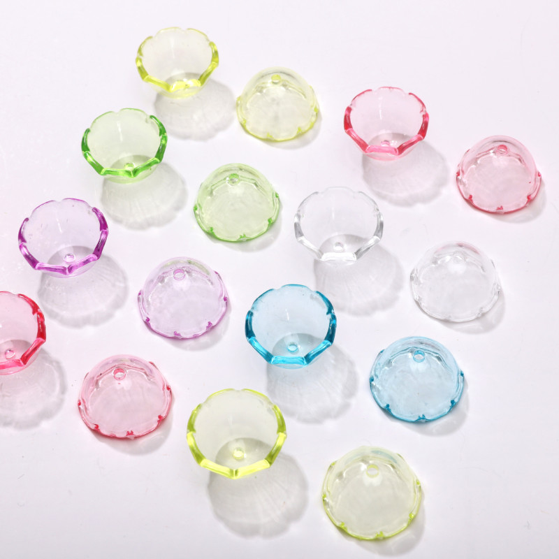 Acrylic Transparent Jellyfish Wind Chime Cover Loose Beads Handmade Diy Bracelet Mobile