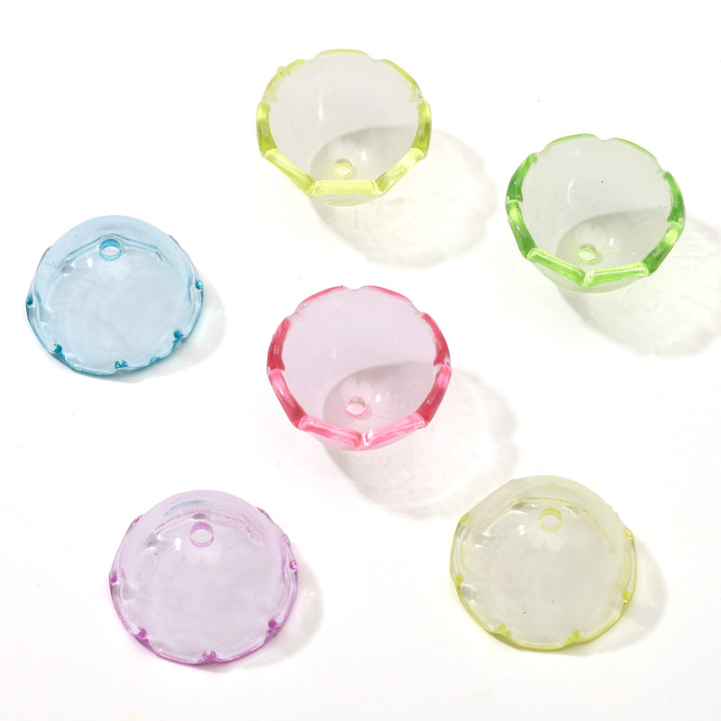 Acrylic Transparent Jellyfish Wind Chime Cover Loose Beads Handmade Diy Bracelet Mobile