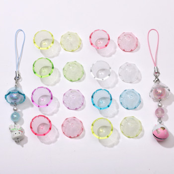 Acrylic Transparent Jellyfish Wind Chime Cover Loose Beads Handmade Diy Bracelet Mobile
