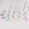 Creative Ins Laser Transparent Butterfly Pendant Beaded Keychain Diy Handmade Bag Doll