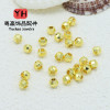 14k Gold-filled Color-preserving Solid Laser Beads, Faceted Spacer Bracelet Necklace Diy