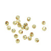 14k Gold-filled Color-preserving Solid Laser Beads, Faceted Spacer Bracelet Necklace Diy