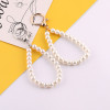 Imitation Pearl Round Dragon Buckle Chain Short Hand Diy Handmade Bag Doll Keychain