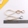 Imitation Pearl Round Dragon Buckle Chain Short Hand Diy Handmade Bag Doll Keychain