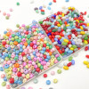 4mm Colored Glass Cream Millet Beads Handmade Diy Bracelet Jewelry Accessories Materials