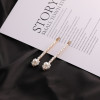 Fashionable and Simple Imitation Pearl One-piece Flower Hand-woven Hairpin Side Clip