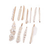 Fashionable and Simple Imitation Pearl One-piece Flower Hand-woven Hairpin Side Clip