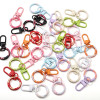 Colorful Donut Alloy Spring Buckle Handmade Diy Jewelry Accessories Luggage Toy Pendant