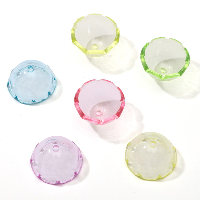 Transparent Acrylic Jellyfish Wind Chime Cover Hand Beaded Handmade Diy Bracelet Necklace