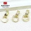 Copper-plated 18k Gold Strong Color Retention Micro-inlaid Buckle Pearl Necklace Head