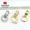 Copper-plated 18k Gold Strong Color Retention Micro-inlaid Buckle Pearl Necklace Head