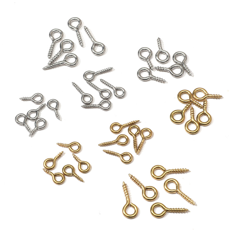 Stainless Steel Sheep's Eye Horn Nails, Screws, Handmade Diy Earrings, Accessories