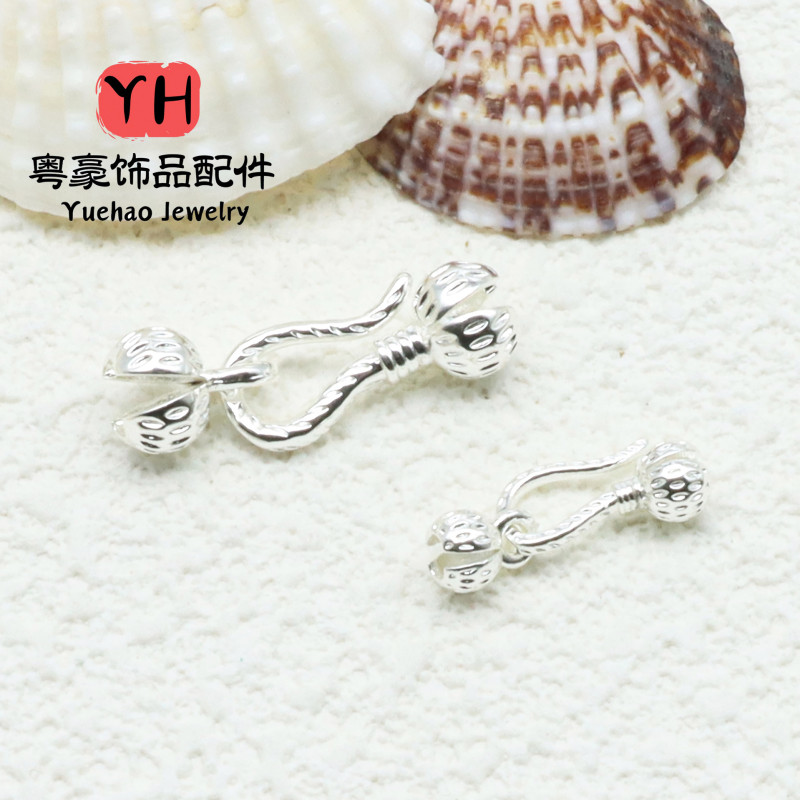 14k Gold-filled Color-preserving Flower Bud Double-wrapped Buckle Bracelet Necklace Head