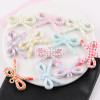 Cute Printed Polka Dot Love Flowers Hollow Bow Diy Handmade Mobile Phone Case Bag Hanging