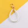 Imitation Pearl Short Chain Star Moon Metal Keychain Hand Bag Hand-beaded Hanging Jewelry