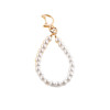 Imitation Pearl Short Chain Star Moon Metal Keychain Hand Bag Hand-beaded Hanging Jewelry