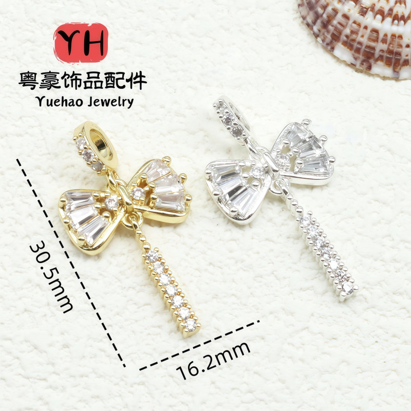 Copper-plated 14k Gold-covered Color-preserving Tassel Pendant Butterfly Star Diy