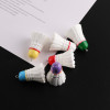 Creative Simulation Three-dimensional Color Badminton Resin Pendant Keychain Diy Handmade