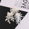 Imitation Pearl Three-dimensional Flower Beaded Braided Tassel Pendant Diy Handmade