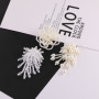 Imitation Pearl Three-dimensional Flower Beaded Braided Tassel Pendant Diy Handmade