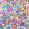 4mm Glass Sugar Cube Dye Core Peach Heart Triangular Beads Diy Beaded Jewelry Accessories