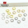 14k Gold-filled Color-protected String Double-hole Closed Ring Diy Pearl Bracelet