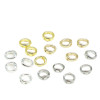 14k Gold-filled Color-protected String Double-hole Closed Ring Diy Pearl Bracelet
