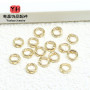 14k Gold-filled Color-protected String Double-hole Closed Ring Diy Pearl Bracelet