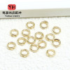 14k Gold-filled Color-protected String Double-hole Closed Ring Diy Pearl Bracelet