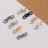 Metal Four-link Chain Single Extension O-shaped Keychain Single-turn Connecting Material