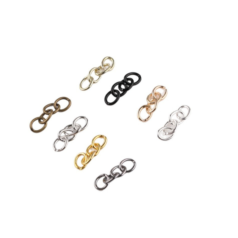 Metal Four-link Chain Single Extension O-shaped Keychain Single-turn Connecting Material