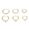 14k Gold-filled Lock Earrings, Round Color-preserving Diy Handmade Copper of Jewelry