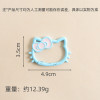 New Colorful Hollow Kt Cat Head Bow Spring Buckle Diy Jewelry Accessories Key Girl Heart