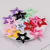 45mm Candy Color Solid Glossy Hollow Hanging Hole Five-pointed Star Acrylic Diy Handmade