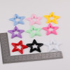 45mm Candy Color Solid Glossy Hollow Hanging Hole Five-pointed Star Acrylic Diy Handmade