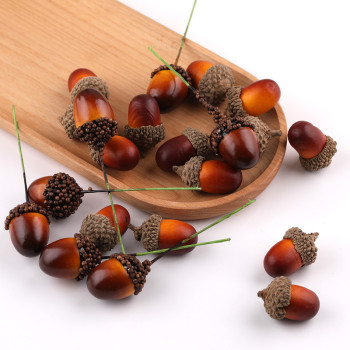 Simulation Foam Small Acorn Hazelnut Dried Fruit Christmas Set Decoration Accessories Diy