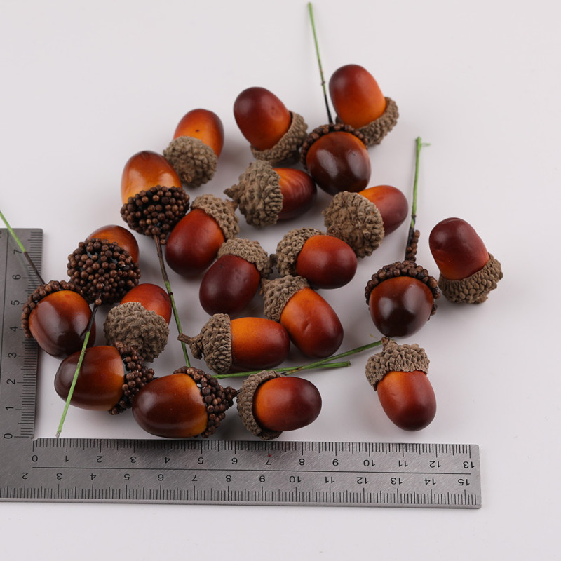 Simulation Foam Small Acorn Hazelnut Dried Fruit Christmas Set Decoration Accessories Diy