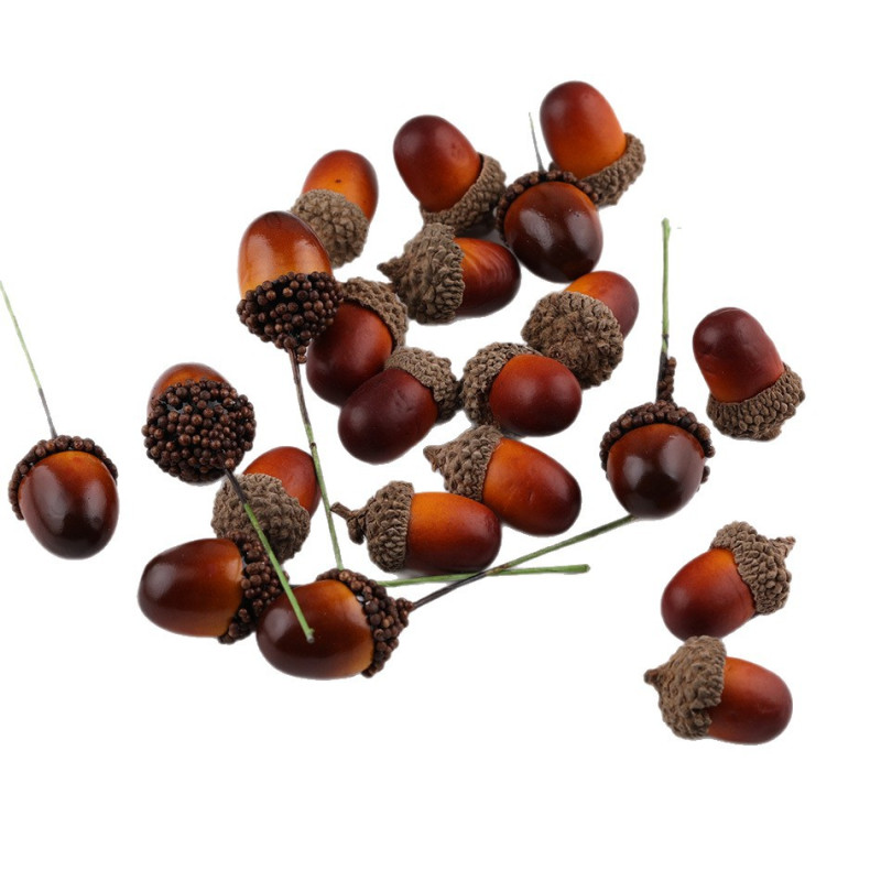 Simulation Foam Small Acorn Hazelnut Dried Fruit Christmas Set Decoration Accessories Diy