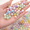 Acrylic Uv Mermaid Ji Straight Hole Round Beads Diy Beaded Bracelet Mobile Phone Chain