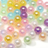 Acrylic Uv Mermaid Ji Straight Hole Round Beads Diy Beaded Bracelet Mobile Phone Chain