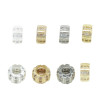 14k Gold-filled Color-preserving Micro-paved Zircon Separator Handmade Diy Bracelet
