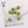 15mm Color Imitation Rabbit Fur Hanging Hole Pom Plush Pendant Diy Earrings Bag Material