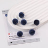 15mm Color Imitation Rabbit Fur Hanging Hole Pom Plush Pendant Diy Earrings Bag Material