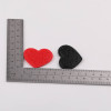 38mm Color Pu Leather Love Heart English Letter Pendant Diy Handmade Keychain Accessories