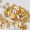 Mini Gold Ingot Bar Copper Coin Peanut Alloy Pendant Housewarming Home Decoration Jewelry