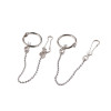 16cm Simple Round Bead Chain Book Ring Buckle Bile Connecting Hanging Tag Advertising